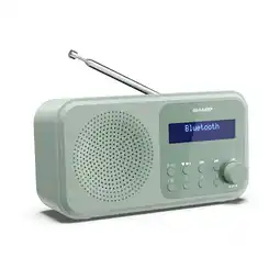Netto Marken-Discount Sharp DR-P420 Tokyo DAB+ Digitalradio Bluetooth Lautsprecher UKW DAB Wecker Dual-Alarm grün Angebot