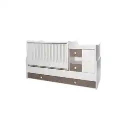 Netto Marken-Discount Lorelli Babybett, Jugendbett 3 in 1 Mini Max umbaubar, für 2 Kinder gleichzeitig braun weiß Angebot