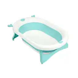 Netto Marken-Discount Kikkaboo faltbare Babybadewanne Foldy Wasserablauf leicht zu reinigen ab Geburt grün Angebot