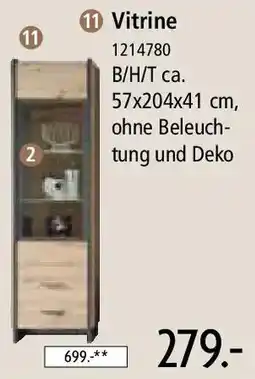 Zurbrüggen Vitrine Angebot