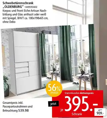 Zurbrüggen Schwebetürenschrank ,,OLDENBURG" Angebot