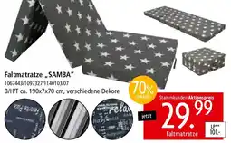 Zurbrüggen Faltmatratze ,,SAMBA" Angebot