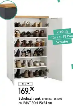 Zurbrüggen Schuhschrank Angebot