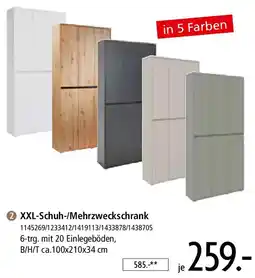 Zurbrüggen XXL-Schuh-/Mehrzweckschrank Angebot