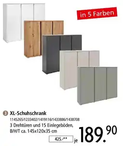 Zurbrüggen XL-Schuhschrank Angebot
