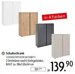 Zurbrüggen Xora Schuhschrank Angebot