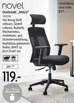 Zurbrüggen Novel Drehstuhl ,,MALU" Angebot
