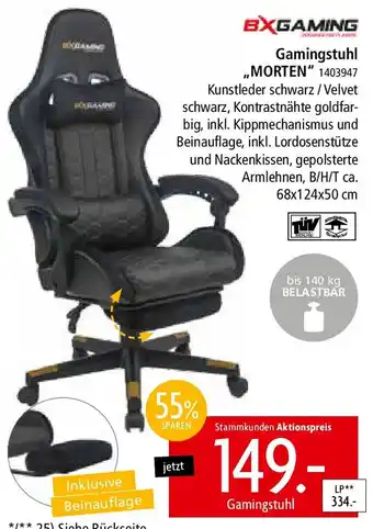 Zurbrüggen BXGAMING Gamingstuhl ,,MORTEN" Angebot