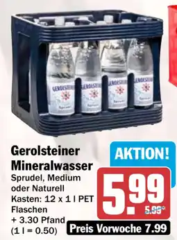 HIT Gerolsteiner Mineralwasser Angebot