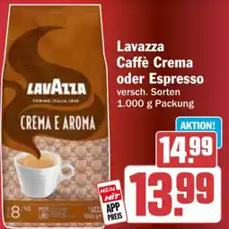 HIT Lavazza Caffè Crema oder Espresso Angebot