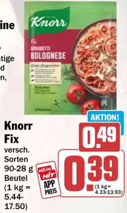 HIT Knorr Fix Spaghetti Bolognese Angebot