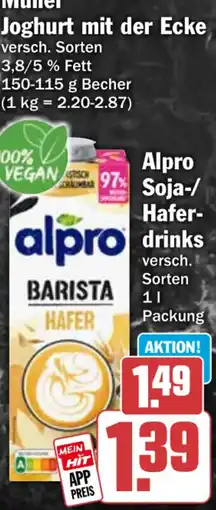 HIT Alpro Soja-/Hafer-drinks Angebot