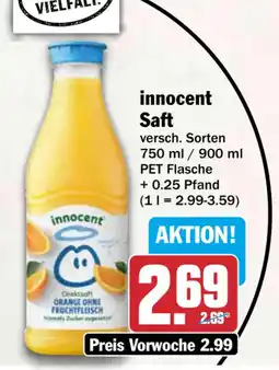 HIT innocent Saft Angebot
