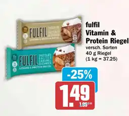 HIT fulfil Vitamin & Protein Riegel Angebot