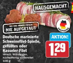 HIT Deutsche marinierte Schweinefilet-Spieße, gefülltes oder Kasseler Filet Angebot