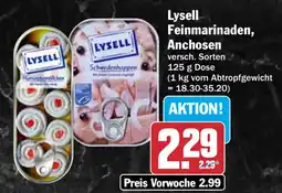 HIT Lysell Feinmarinaden, Anchosen Angebot