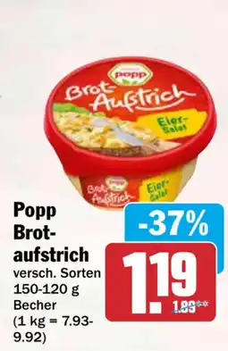 HIT Popp Brot-Aufstrich Angebot
