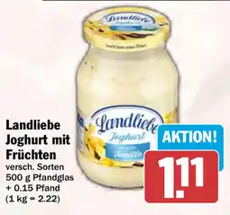 HIT Landliebe Joghurt mit Früchten Angebot