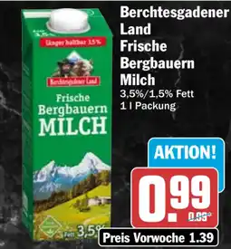 HIT Berchtesgadener Land Frische Bergbauern Milch Angebot
