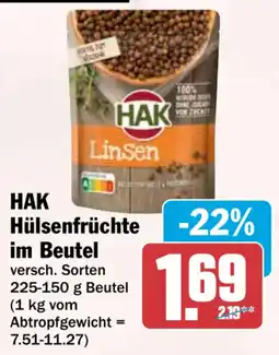 HIT HAK Hülsenfrüchte im Beutel Angebot