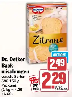 HIT Dr. Oetker Back-mischungen Angebot