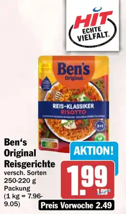 HIT Ben's Original Reisgerichte Angebot
