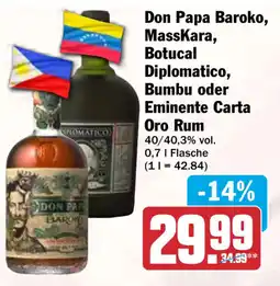 HIT Don Papa Baroko Oro Rum Angebot