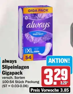 HIT always Slipeinlagen Gigapack Angebot