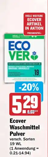 HIT Ecover Waschmittel Pulver Angebot