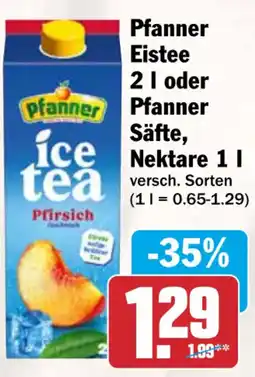 HIT Pfanner Ice Tea Pfirsich Angebot