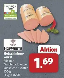 Combi HOFWERTE Hofschinkenwurst Angebot