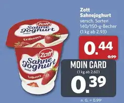 Combi Zott Sahne Joghurt Angebot