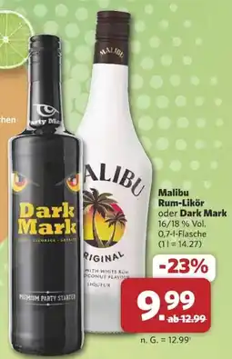 Combi Malibu Rum-Likör oder Dark Mark Angebot