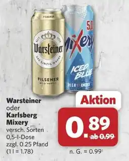 Combi Warsteiner oder Karlsberg Mixery Angebot