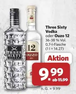 Combi Three Sixty Vodka oder Ouzo 12 Angebot