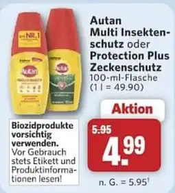 Combi Autan Multi Insekten-schutz oder Protection Plus Zeckenschutz Angebot