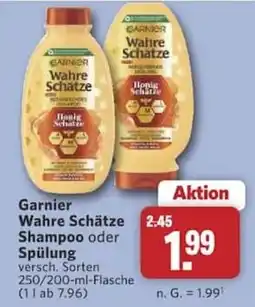 Combi Garnier Wahre Schätze Shampoo oder Spülung Angebot