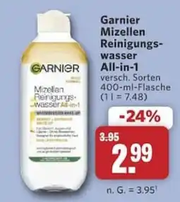 Combi Garnier Mizellen Reinigungswasser All-in-1 Angebot