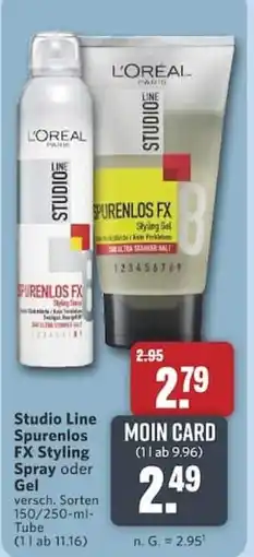 Combi L'ORÉAL PARIS Studio Line Spurenlos FX Styling Spray oder Gel Angebot