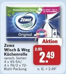 Combi Zewa Wisch & Weg Küchenrolle Angebot