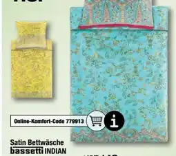 Ostermann Bassetti Heimtextilien Satin Bettwäsche Indian Rose Angebot