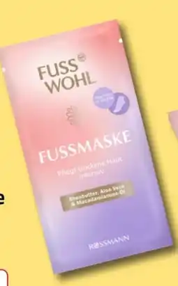 Rossmann Fusswohl Fussmaske Angebot