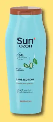 Rossmann Sunozon Aprèslotion Melanin-Booster Angebot
