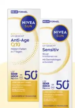 Rossmann Nivea Sun UV Gesicht Anti-Age Q10 LSF 50 Angebot