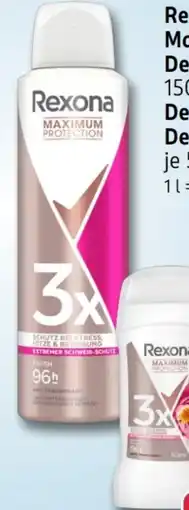 Rossmann Rexona Maximum Protection Deospray Angebot