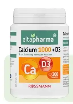 Rossmann Altapharma Calcium 1000 + D3 Angebot
