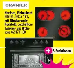 Möbel Boss Oranier Herdset-Einbauherd EHS131 Angebot