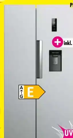 Möbel Boss PKM Kühlschrank Side-by-Side SBS490NFWDIXJ Angebot