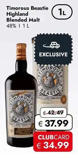 Travel Free Timorous Beastie Highland Blended Malt Angebot