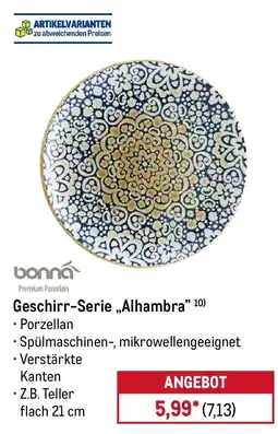 METRO Geschirr-Serie „Alhambra“ 10) bonna Angebot